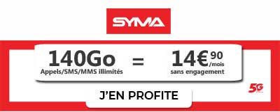 promo 5G forfait Syma