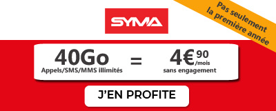 promotion syma mobile forfait 40 go