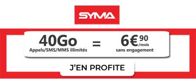 Forfait Syma 40Go