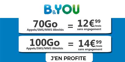 forfaits bandyou 70Go et 100Go