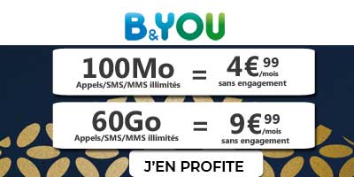 fin promo b&you à moins de dix euros
