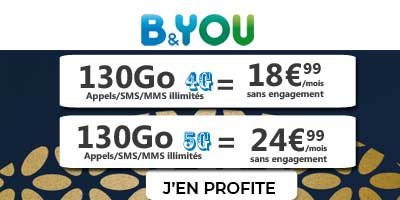 fin promo forfait 130 Go b&you