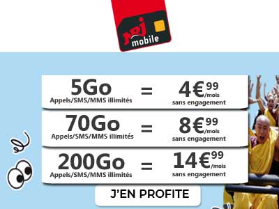 Promo forfaits NRJ Mobile