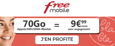 Forfait Free Mobile 70Go à 9,99? 
