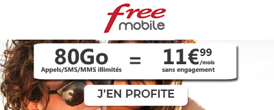 Forfait Free Mobile 80Go
