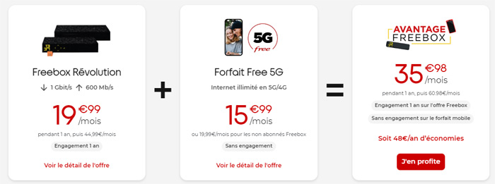 Forfait Free 5G 210 Go à 19,99 ?/mois pour les non abonnés Freebox