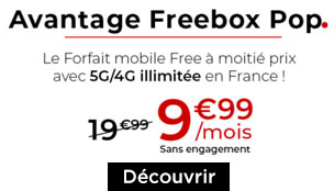 pack freebox pop et forfait illimite