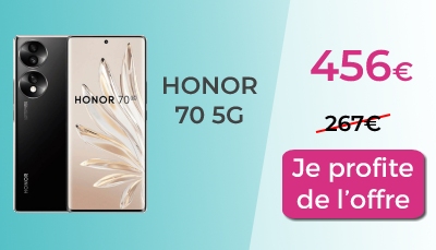 Honor 70 5G sur Boulanger