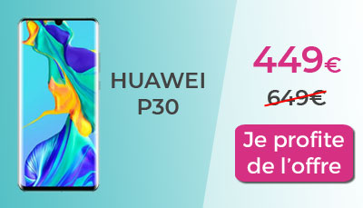 Huawei P30 promo Boulanger