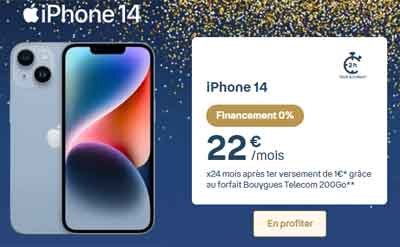promo iPhone 14 noel de Bouygues Telecom