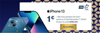 iPhone 13 promo noel Bouygues Telecom