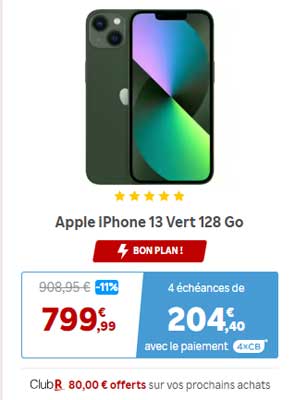 iPhone 13 soldes rakuten