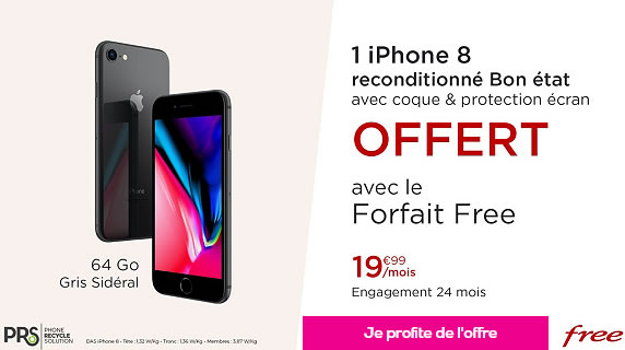 iPhone 8 vente privée free