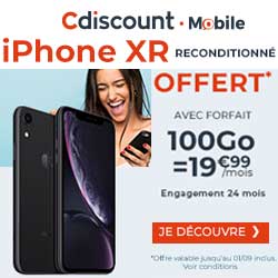 iPhone Xr offert chez Cdiscount