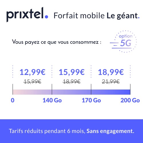 forfait prixtel le géant novembre 2022