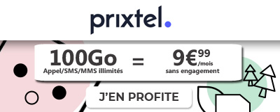 Forfait Prixtel 100 Go à 9,99 eurs