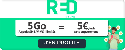 promo red by sfr a cinq euros
