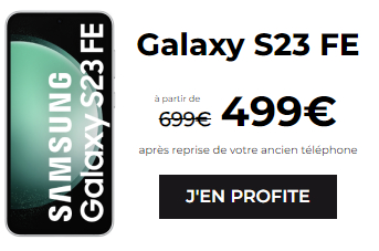 promo Galaxy S23 FE