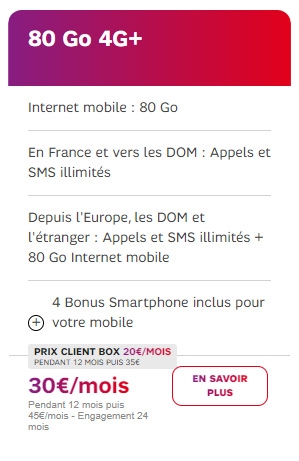 forfait sfr 80go