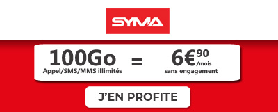 Forfait Syma 100 Go à 6,90?