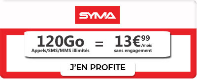 Forfait 120 Go de Syma