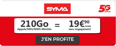 Forfait Syma 210 Go 5G