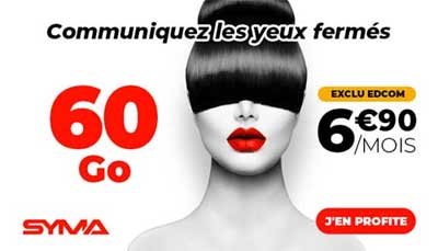 Forfait Syma 60Go en Exclusivite chez Edcom