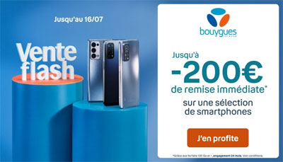 promo Bouygues Telecom SOLDES Smartphones