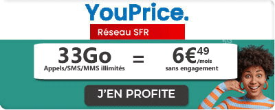 Forfait YouPrice 33 Go
