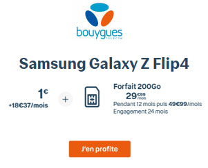 Samsung Galaxy Z Flip4 Bouygues Telecom