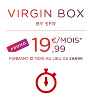 Plus que quelques heures pour la VirginBox à 19.99€ par mois !