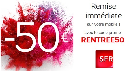 SFR : derniers jours pour profiter d'une remise immédiate de 50 euros sur votre nouveau Smartphone
