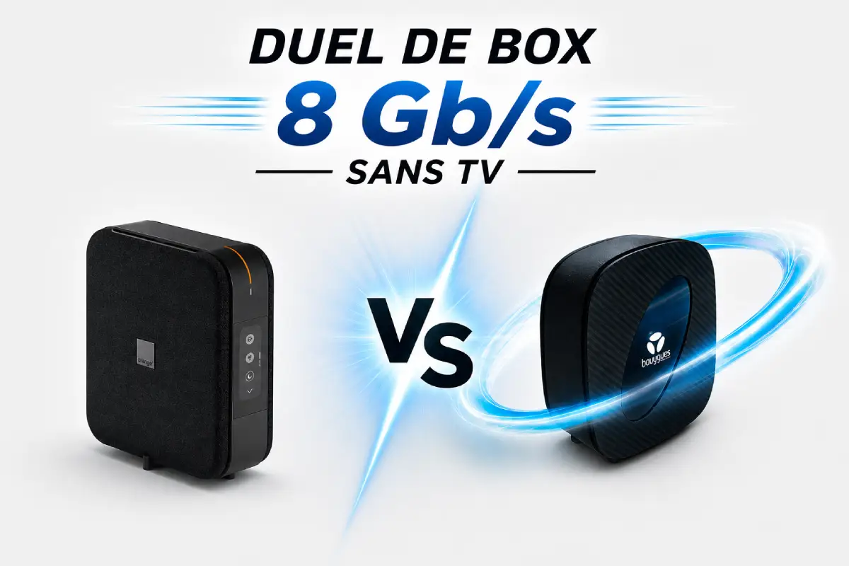 duel box internet 8Gbs sans TV sosh et bouygues