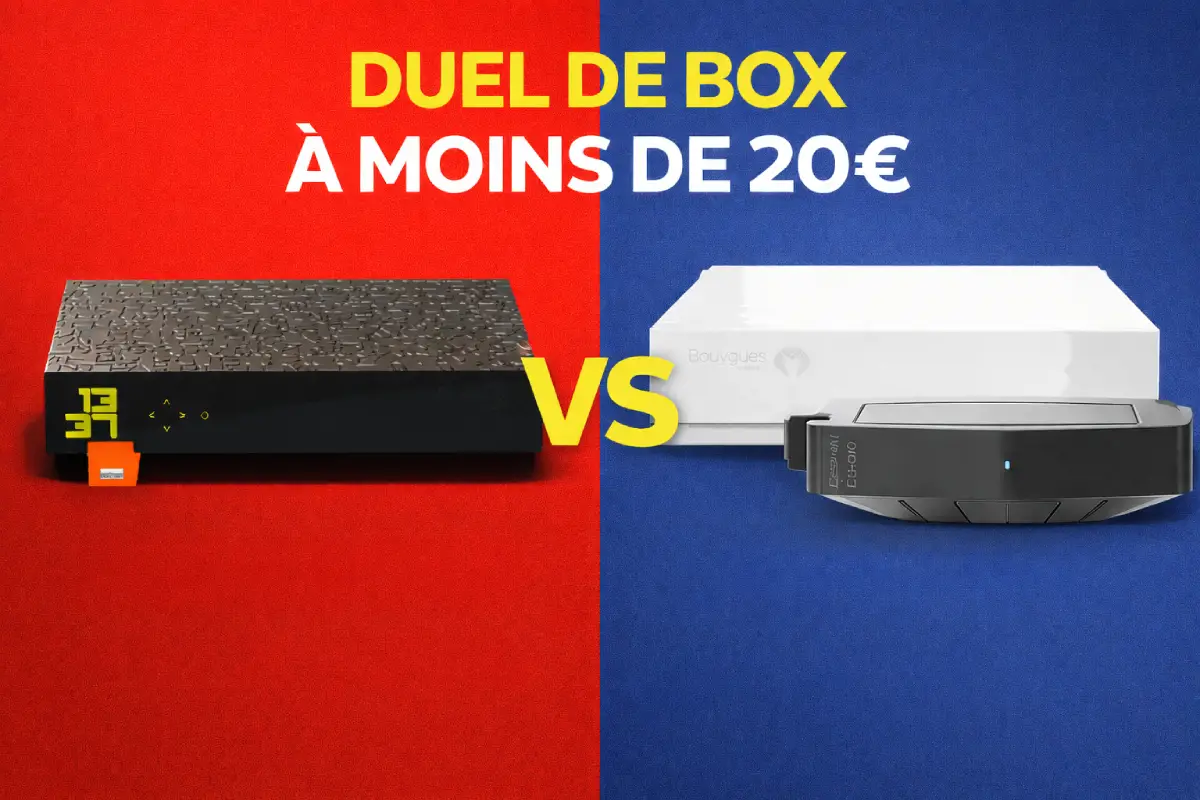 box internet tripleplay moins de 20 euros free et bouygues