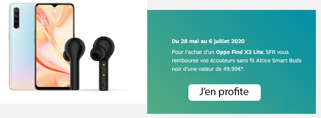 offre red sfr ecouteurs find oppo 