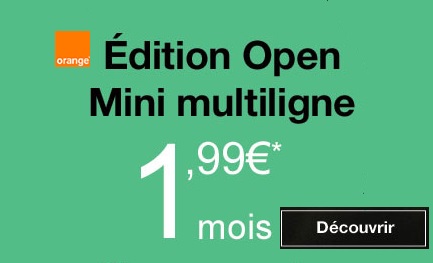 Orange propose une édition spéciale à moins de 2€ pour les clients OPEN ! Le saviez vous ?