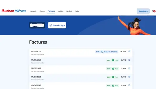 espace client auchan