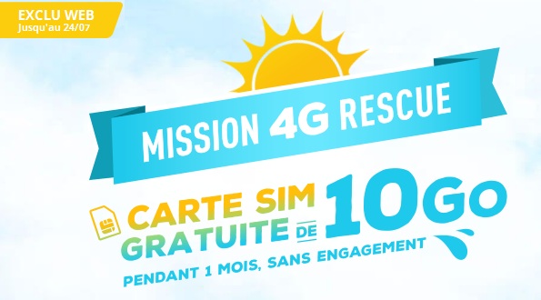 Testez gratuitement le réseau 4G Bouygues Telecom, carte Sim 10Go offerte jusqu'au 24 juillet