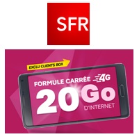 Exclu clients SFR BOX : Un forfait 4G avec 20Go de data !