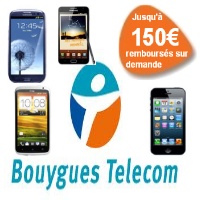 Offre Exclusive Bouygues Telecom: 150€ remboursés sur une serie de smartphones