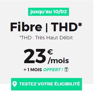 Fibre RED sans engagement et sans condition de durée 