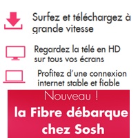 Sosh : Profitez d'un forfait mobile + de la fibre optique pour moins de 30€