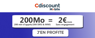 Forfait 200mo à 2? Cdiscount Mobile