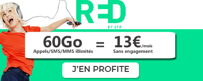 Forfait RED 60 Go 13 euros 