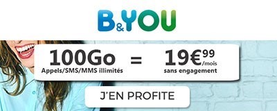 Forfait 100Go B&You