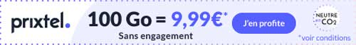 Promo forfait Le grand 100Go de Prixtel