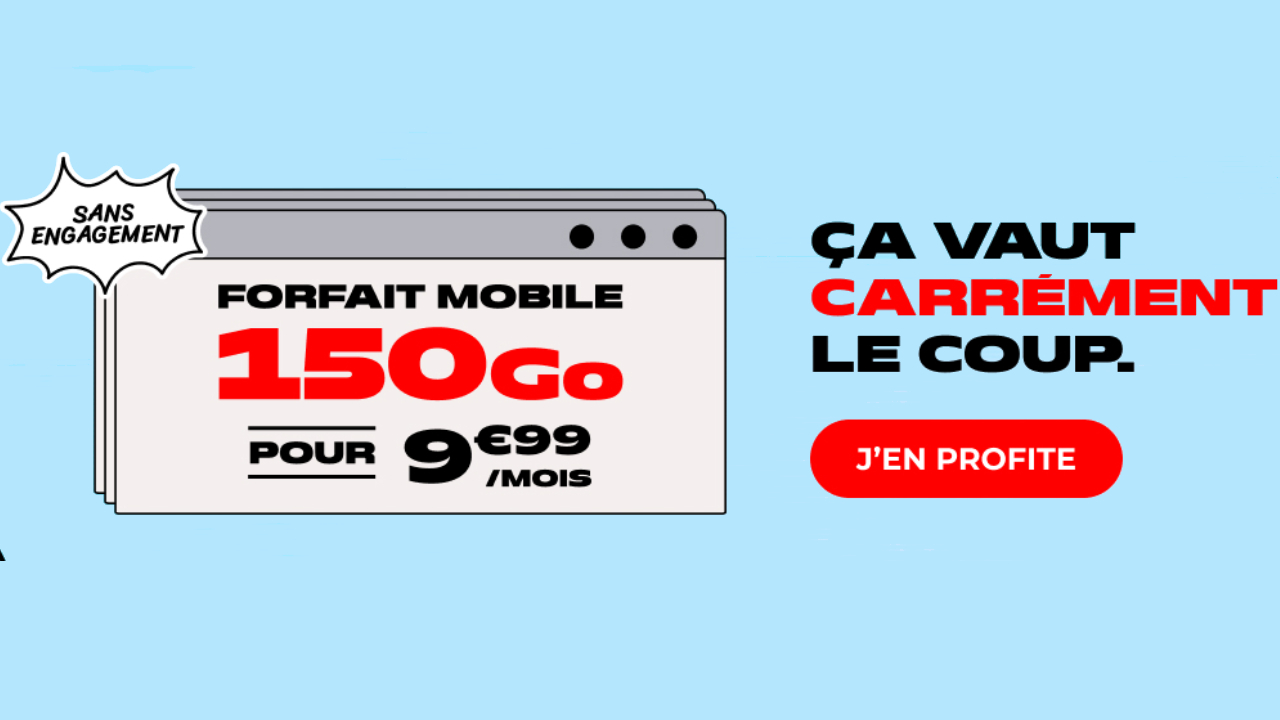 forfait NRJ mobile 150Go