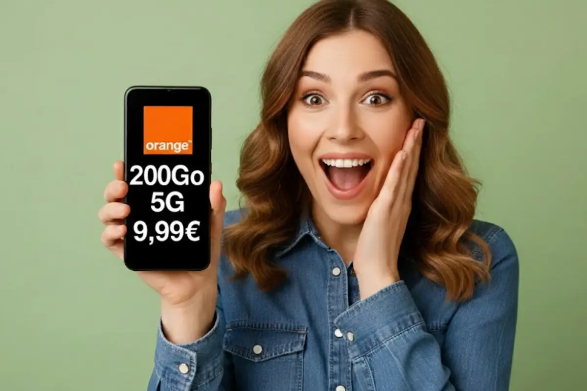 Forfait Youprice 200Go 5g a 9 euros 99 sur le reseau orange