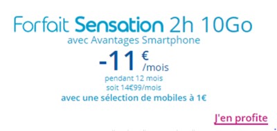 Forfait Sensation 10Go promo