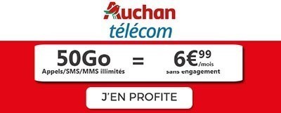 Forfait Auchan Telecom 50Go